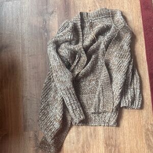 Sienna Sky Brown and Cream Knit Cardigan